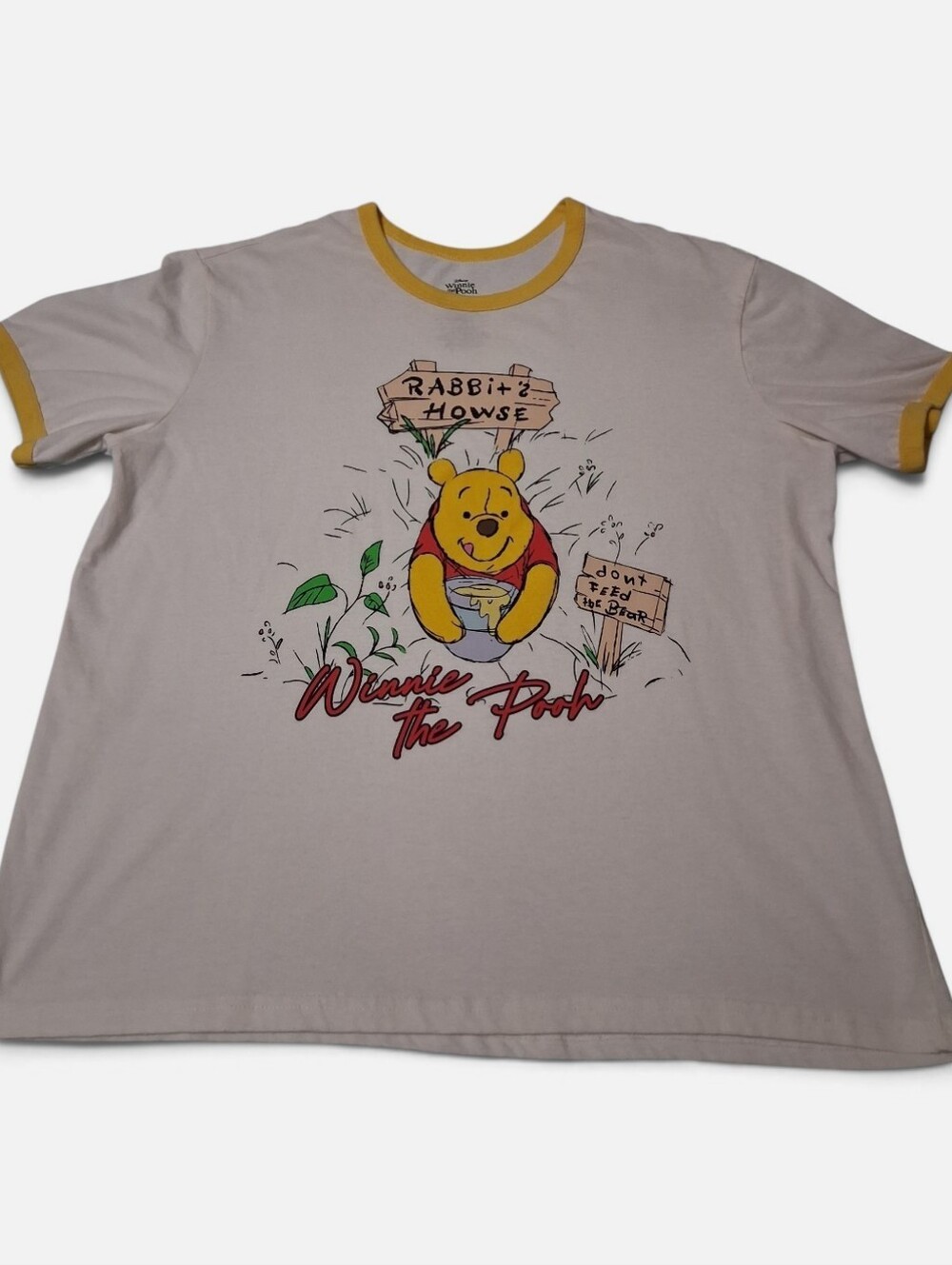 Winnie The Pooh Tee Sz XL Don't Feed The Bears Rabbit's House